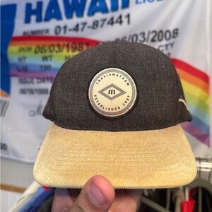 Travis Mathew Charcoal and Beige Hat